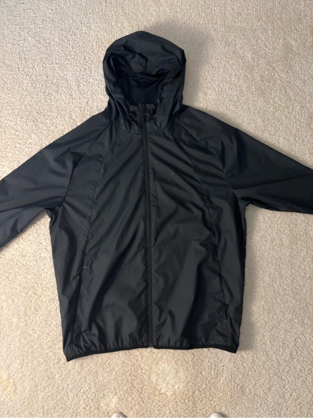 Jordan Black Hooded Raincoat